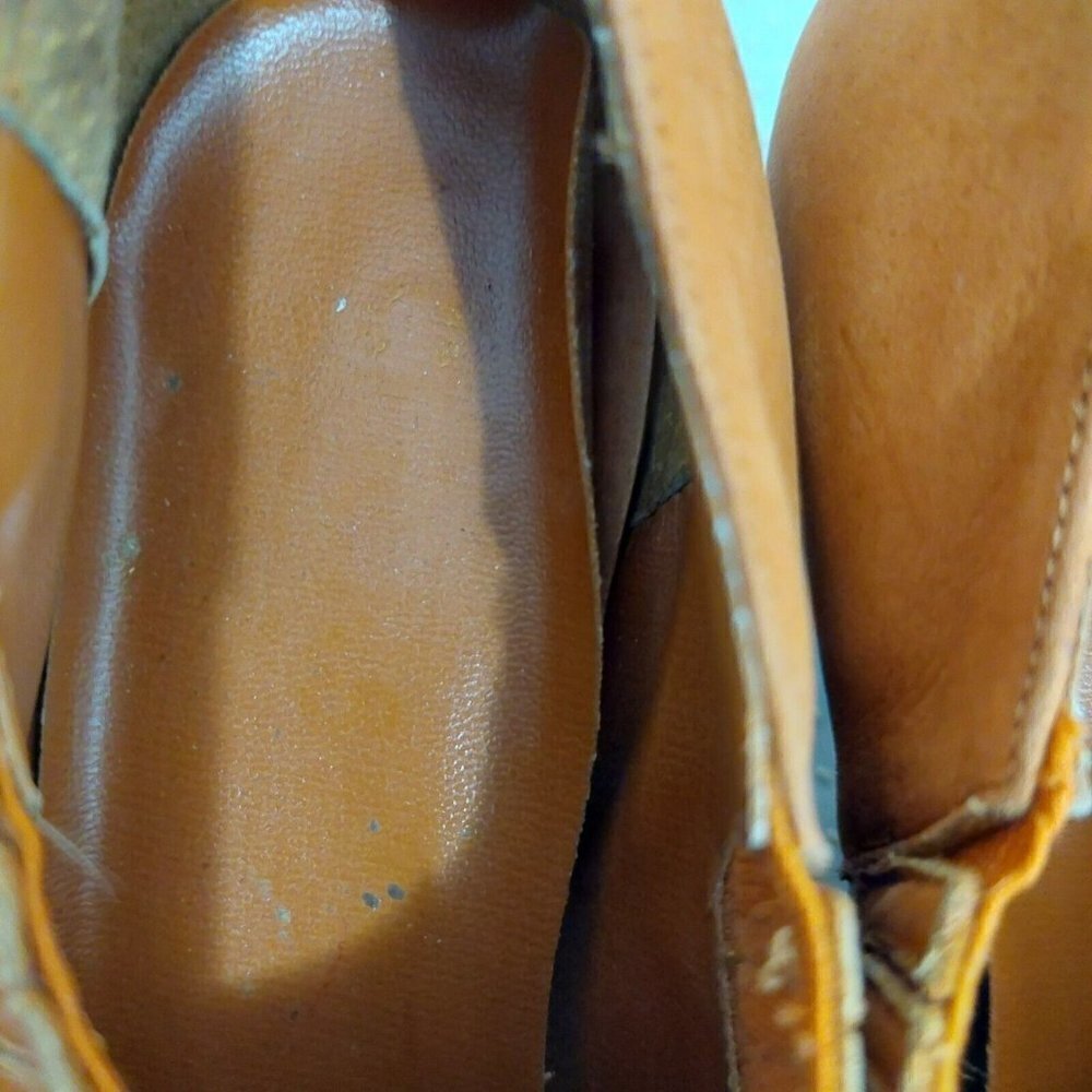 Chucks Brazilian Leather Boho Southwest Women’s Short Ankle Boots Mules Size 10B - Picture 13 of 13